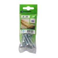 Tornillo Aglomerado Cs Pz Acero 5x35mm 20u Standers