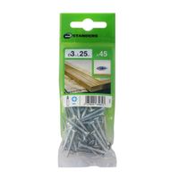 Tornillo Aglomerado Cs Pz Acero 3x25mm 45u Standers