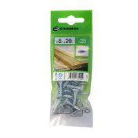 Tornillo Aglomerado Cs Pz Acero 5x20mm 25u Standers