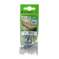 Tornillo Aglomerado Cs Pz Acero 4.5x25mm 25u Standers
