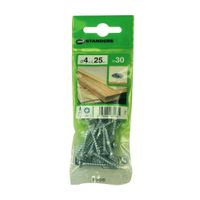 Tornillo Aglomerado Cs Pz Acero 4x25mm 30u Standers