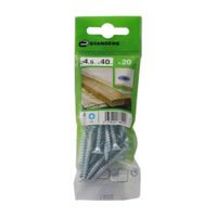 Tornillo Aglomerado Cs Pz Acero 4.5x40mm 20u Standers