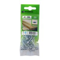Tornillo Aglomerado Cs Pz Acero 4x20mm 35u Standers
