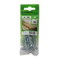 Tornillo Aglomerado Cs Pz Acero 4x35mm 25u Standers