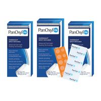 Parches para el acné de uso nocturno 40 Unidades Panoxyl PM 3 Unidades