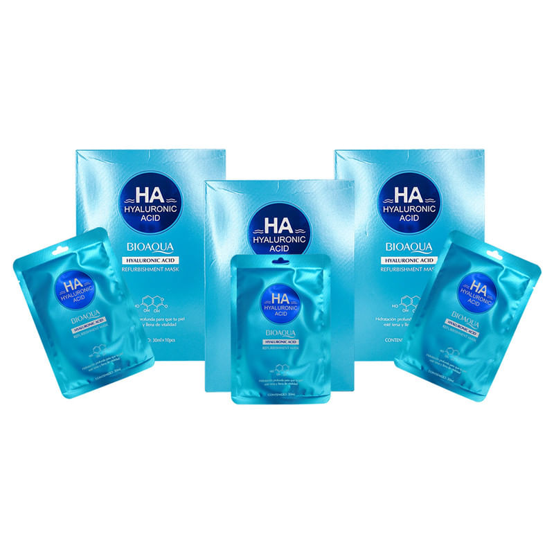 3 Ha Hyaluronic Acid Refurbishment Mask - Bioaqua