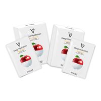 2 Mascarilla Facial De Esencia De Manzana De Hidratación Profunda V7 30G X 10Pcs - Bioaqua