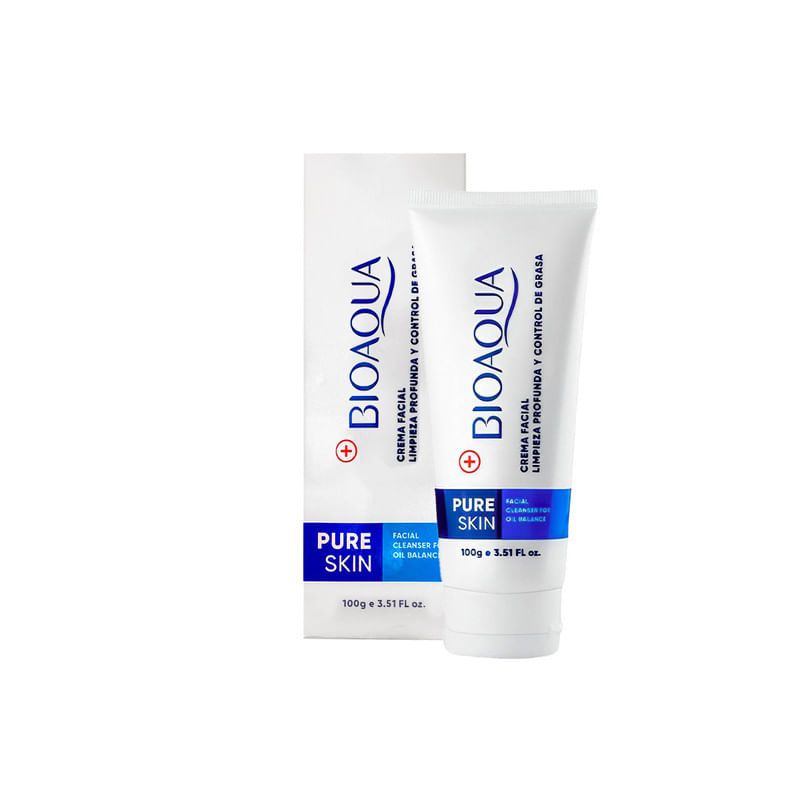 Crema Facial Limpiadora Profunda Pure Skin 100G - Bioaqua