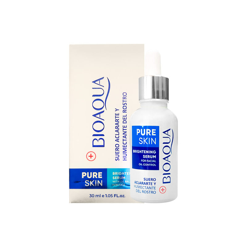 Suero Aclarante Y Humectante Del Rostro Pure Skin 30G - Bioaqua