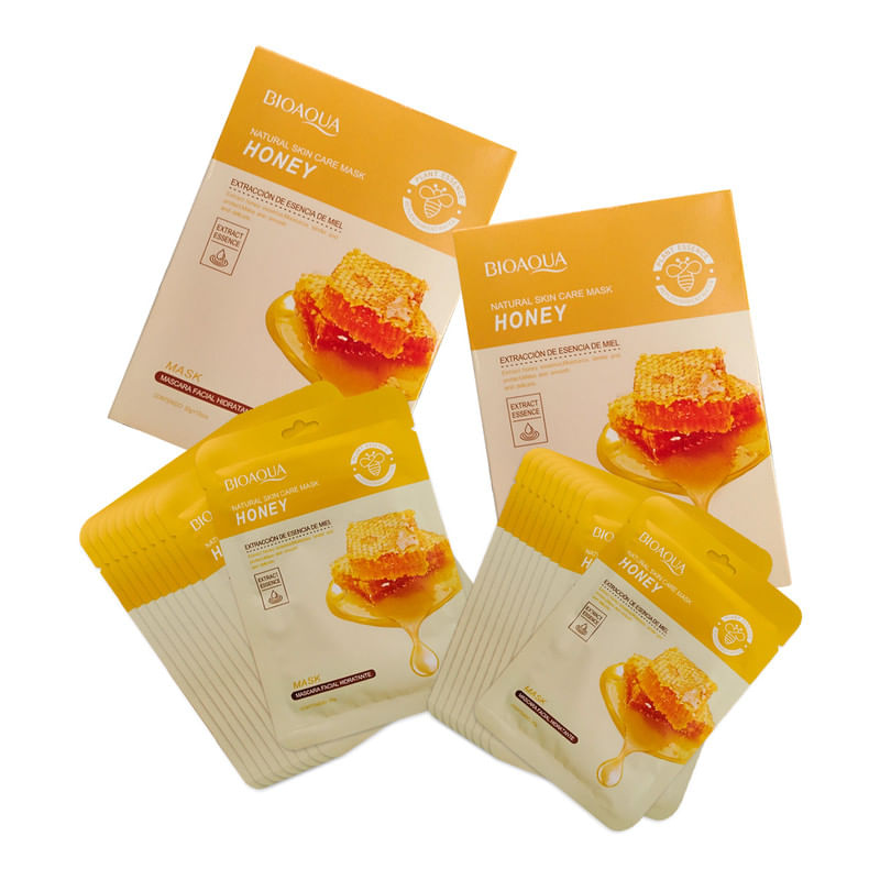 2 Mascarilla Natural De Miel Para El Cuidado De La Piel 30G X 10Pcs - Bioaqua