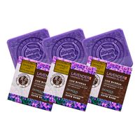 3 Jabón Natural De Lavanda Bioaqua 100G Desintoxicante