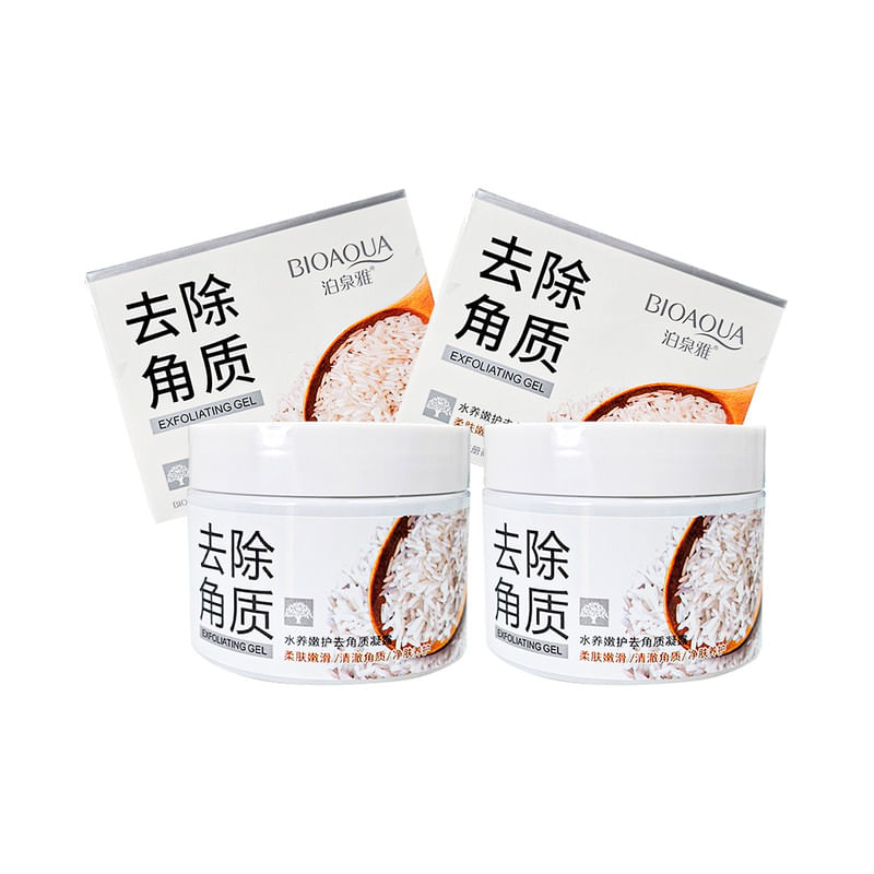 2 Gel Exfoliante Arroz Blanqueador Bioaqua
