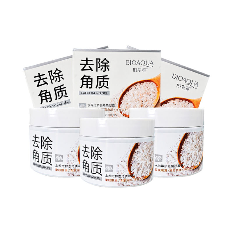 3 Gel Exfoliante Arroz Blanqueador Bioaqua