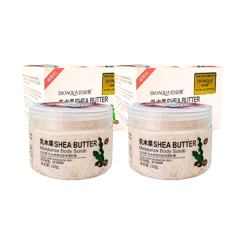 2 Exfoliante Corporal Shea Butter - Bioaqua
