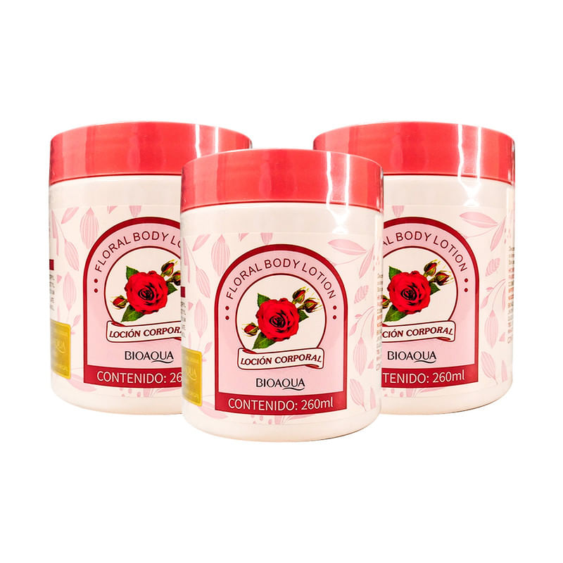 3 Locion Corporal Floral Body Lotion 260Ml - Bioaqua
