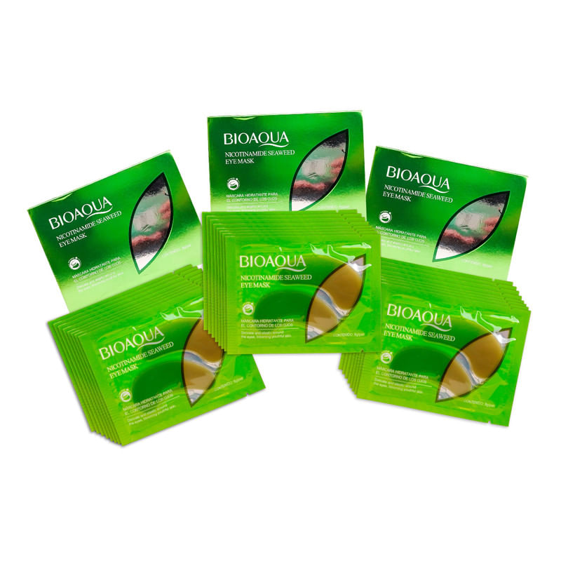 3 Mascarilla De Ojos De Algas Con Nicotina 8G/Pcs - Bioaqua