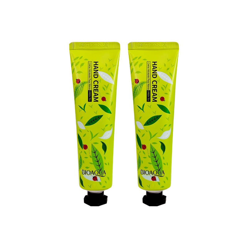 2 Crema De Mano De Té Verde - Bioaqua