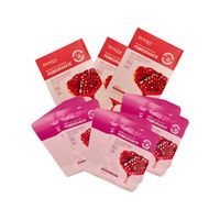 3 Mascarilla Natural Para El Cuidado De La Piel De Granada 30G X 10Pcs - Bioaqua.