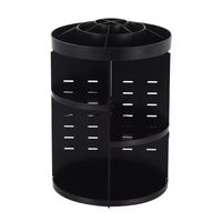 Makeway - Organizador de cosmeticos M-T3-BLK multifuncional 3 capas - Negro