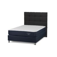 Dormitorio Americano Upline 2 Plazas + Respaldo Issey Grafito