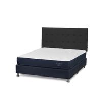 Dormitorio Americano Upline Queen + Respaldo West Grafito