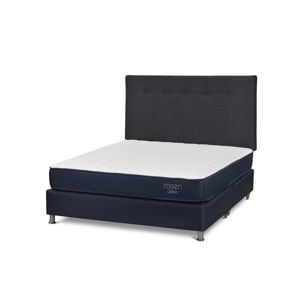 Dormitorio Americano Upline Queen + Respaldo N.Bennet Grafito