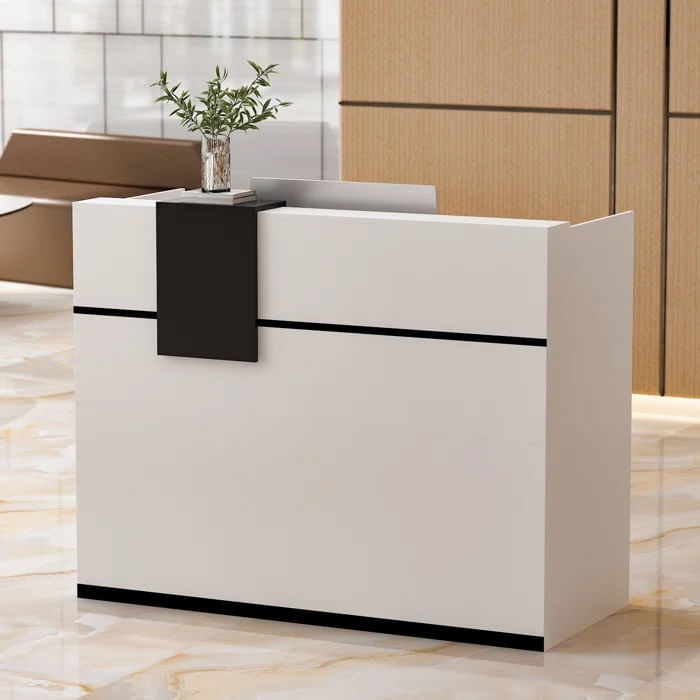 Counter de Recepción Básico Blanco 140cm