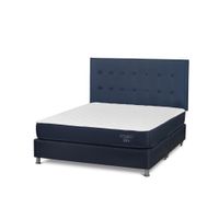 Dormitorio Americano Upline King + Respaldo West Azul