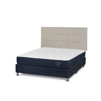 Dormitorio Americano Upline King + Respaldo West Niebla