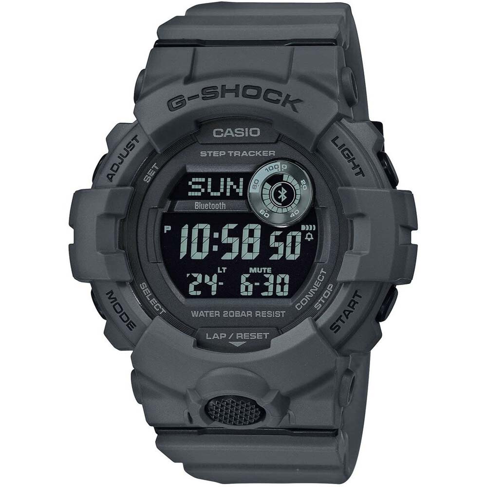 Reloj Casio G-Shock GBD800UC-8 Bluetooth Luz Automática Acuático Resina Gris