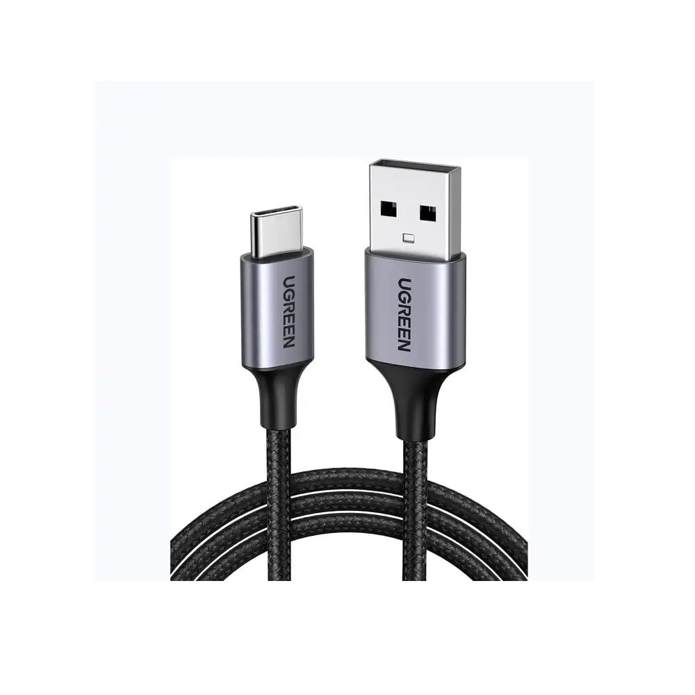 Cable UGREEN Carga Rápida 3A, USB 2.0 a USB-C, nylon, 18W