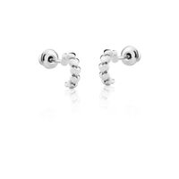 Arete Argolla Corazones Plata 925