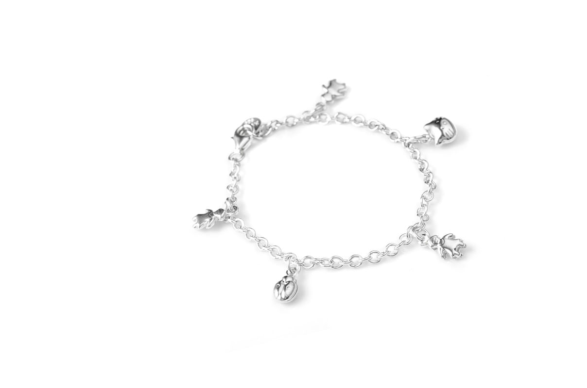 Pulsera Kitty Niña Plata 925