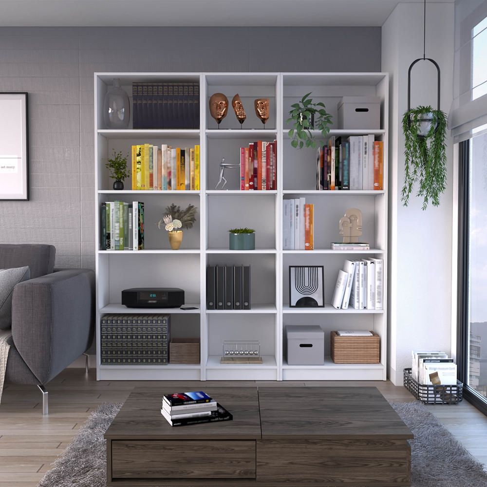 Combo Home 2 Estantes 62cm + Estante 45cm - Blanco