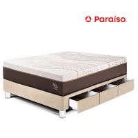 Cama con Cajones Royal Abrazzo 1.5 Plazas Champagne