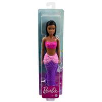 Muñeca Barbie Fantasía Sirena Aleta Morada Con Rosa