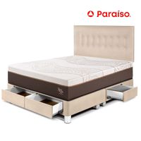 Dormitorio con Cajones Royal Abrazzo King Champagne