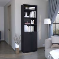 Combo Home Estante 2 Puertas + Complemento - Wengue