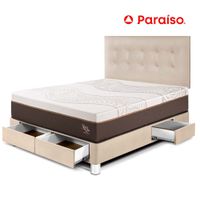 Dormitorio con Cajones Royal Abrazzo 2 Plazas Champagne
