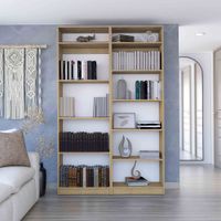 Combo Home 2 Estantes + Complemento - Macadamia