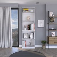 Combo Home Estante 4 Repisas + Complemento - Blanco