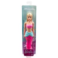 Muñeca Barbie Fantasía Sirena Aleta Rosa Con Azul