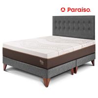 Dormitorio Europeo Royal Abrazzo Queen Gris