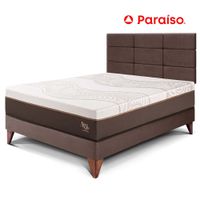 Dormitorio Europeo Royal Abrazzo 1.5 Plazas + Cabecera Blocks Chocolate