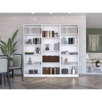 Combo Home 2 Estantes 5 Repisas + Estante 4 Rep - Blanco