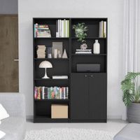 Combo Home Estante 62cm + Estante 2 Puertas - Wengue