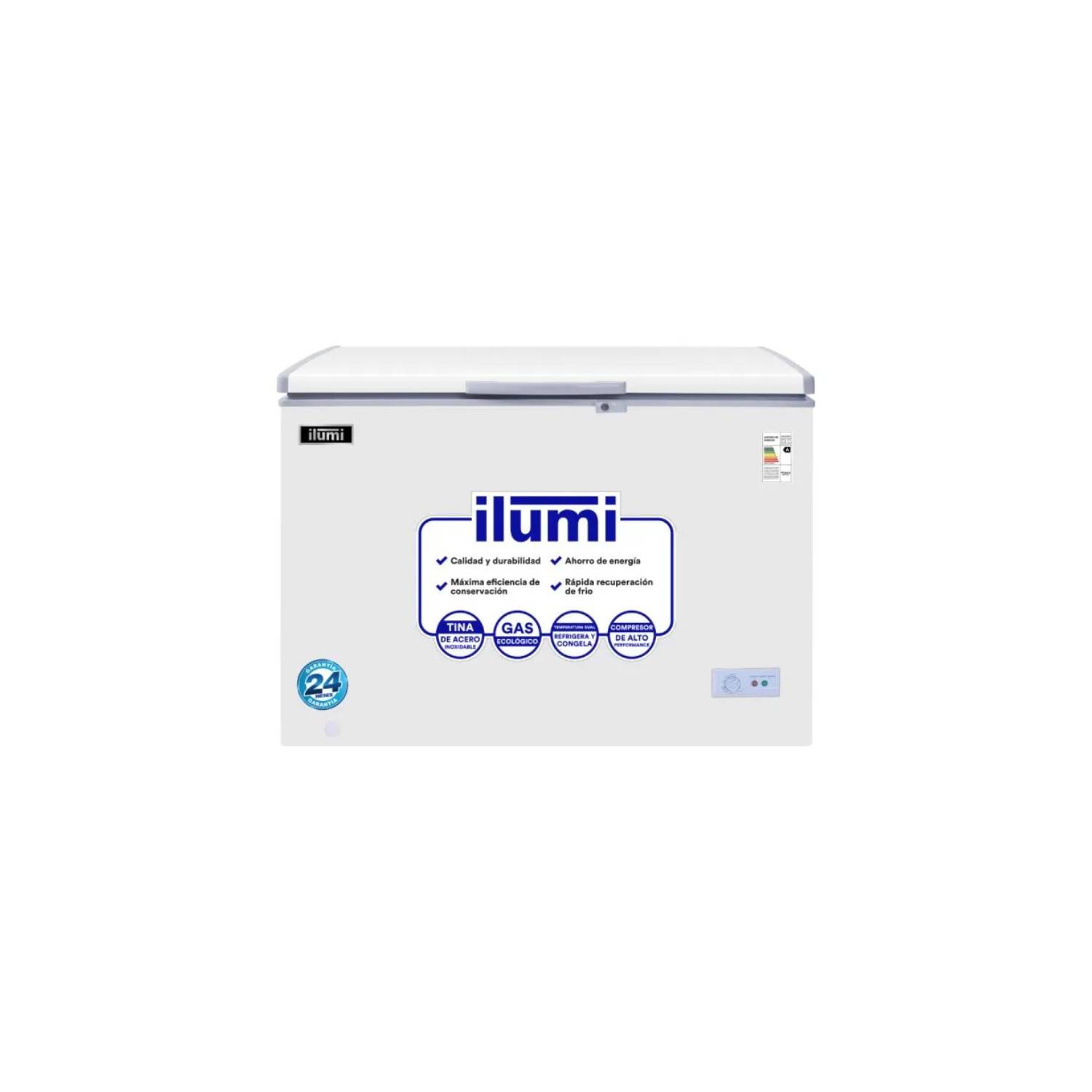 Congelador con tina de Acero Inoxidable de 340lt TFI-3400DG - Blanco - copy