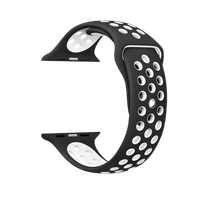 CORREA DEPORTIVA PARA APPLEWATCH Y SMARTWATCH 42/44/45/49MM NEGRO PUNTOS BLANCOS