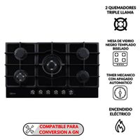 Cocina a Gas Empotrable Klimatic 90CM AOSTA 90