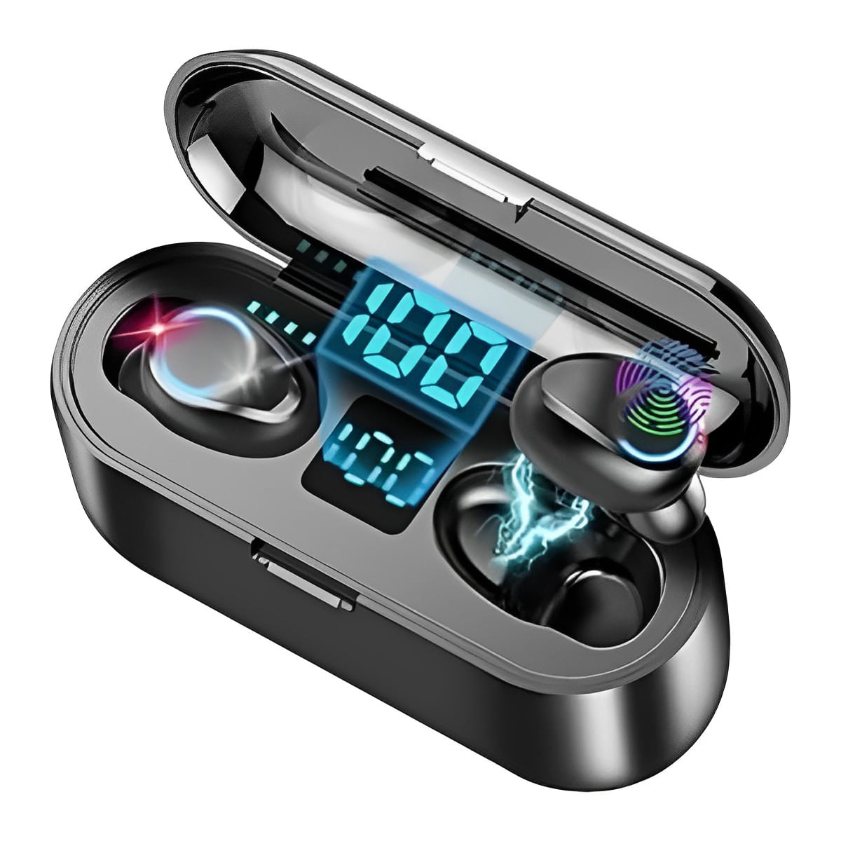 Auriculares Bluetooth TWS F9 negro